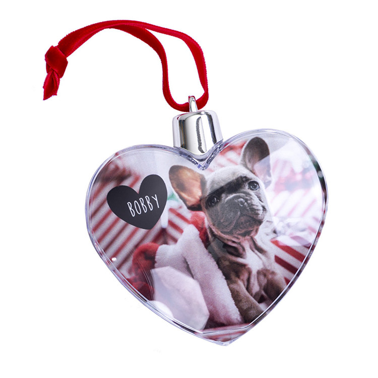 corazón navidad personalizado