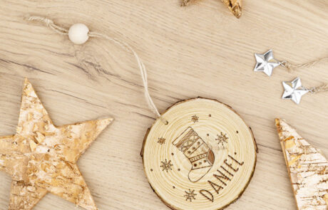 Adorno Navidad de madera personalizado