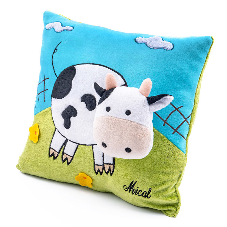 Cojín infantil 3D bordado personalizado