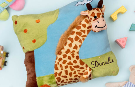 Cojín infantil 3D bordado personalizado