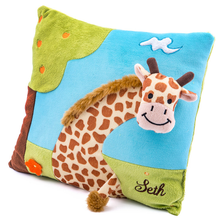 Cojín infantil 3D bordado personalizado