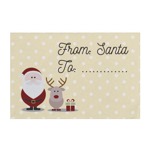 Etiquetas navideñas personalizadas
