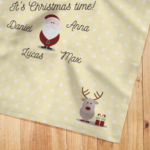 mantel navideño personalizado