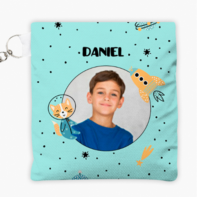 Estuche de tela para mascarillas personalizado