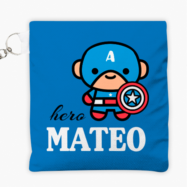 Estuche de tela para mascarillas personalizado