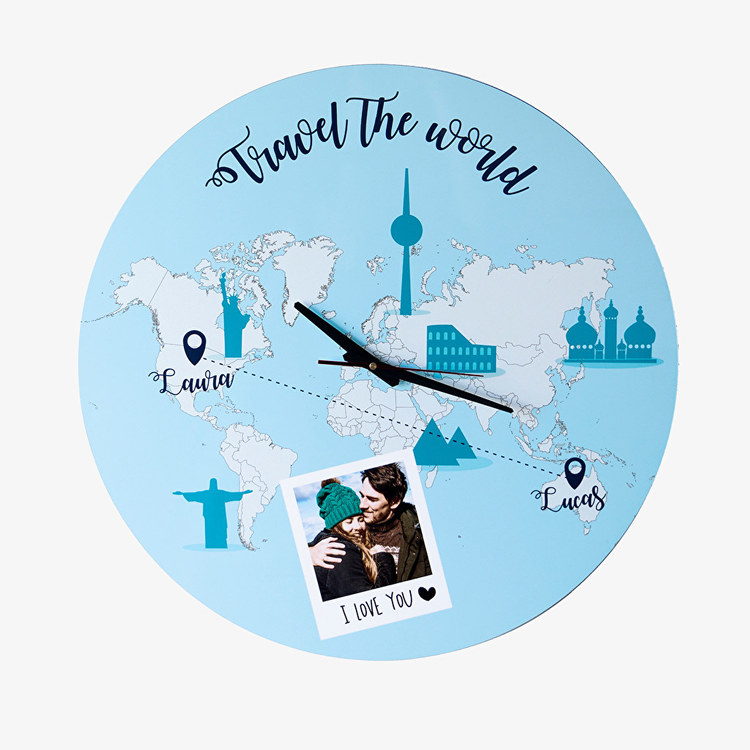 Reloj de pared personalizado redondo