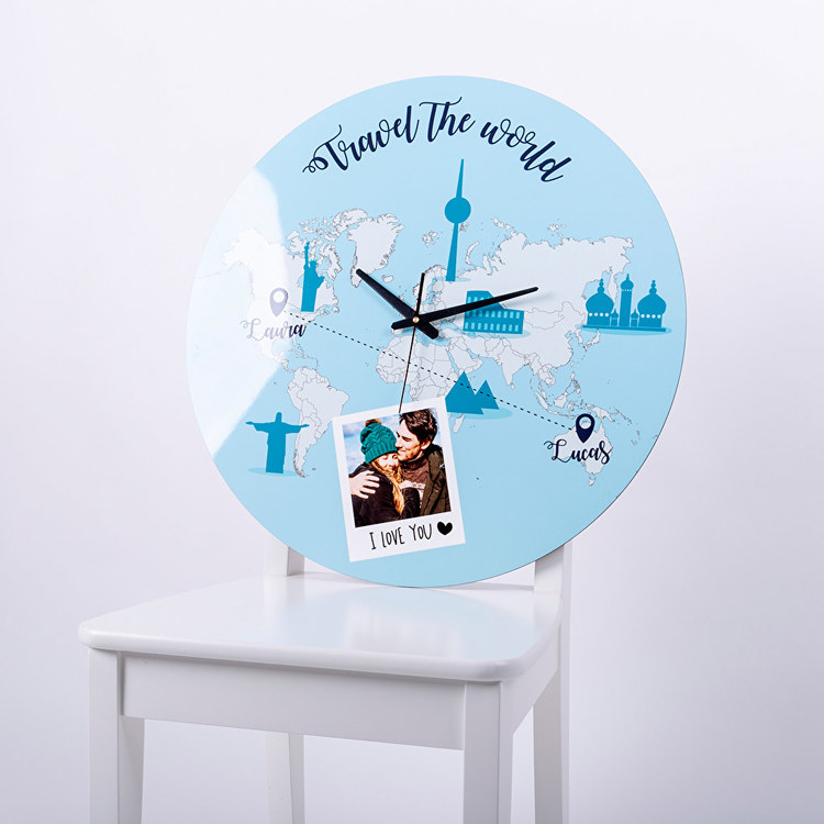 Reloj de pared personalizado redondo