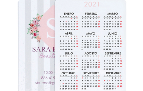 Calendarios de bolsillo personalizados