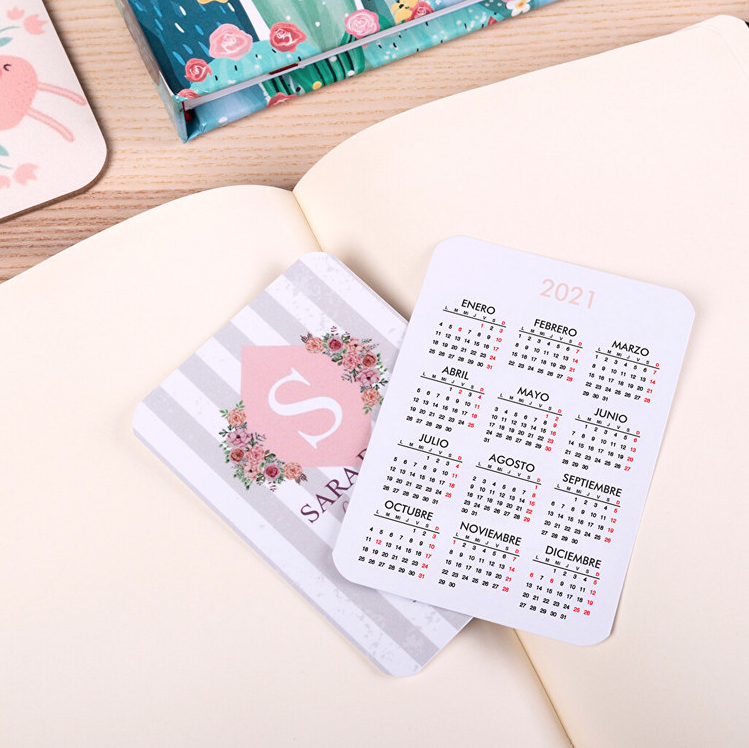 Calendarios de bolsillo personalizados