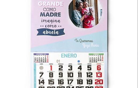 Calendarios faldilla personalizados