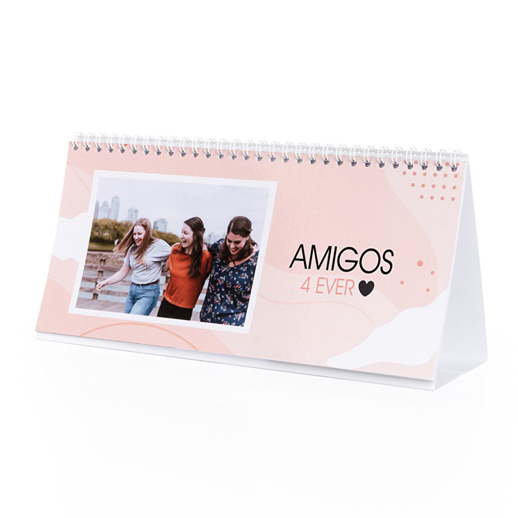 Calendario de mesa rectangular o cuadrado