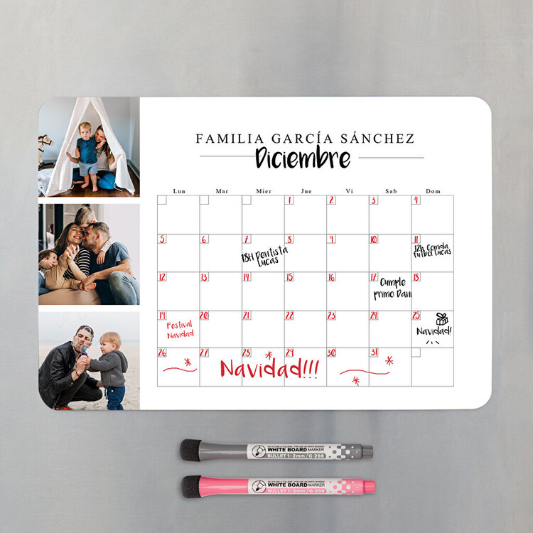 planificador con imán para nevera personalizado