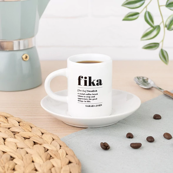 Juego de café personalizado