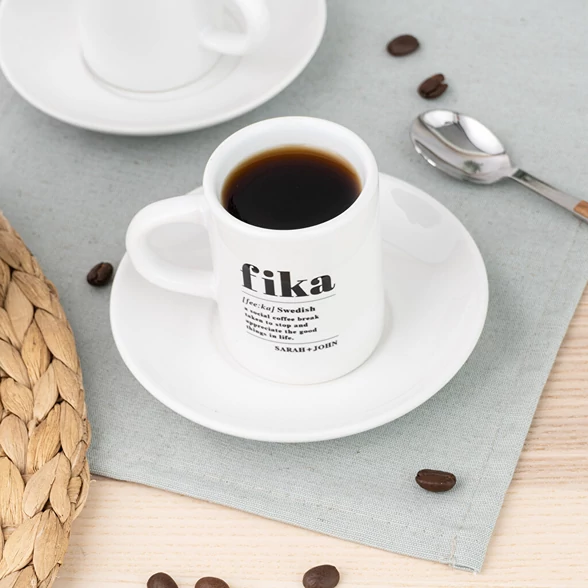 Juego de café personalizado