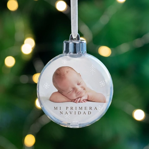 Bolas redondas personalizadas arbol navidad