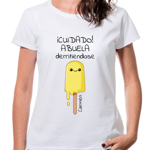 Camiseta blanca derritiéndose